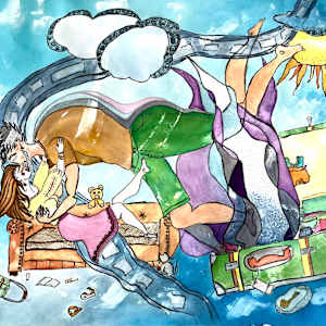 Enamoured / Love is always in fashion by Danièle Lamarche-Sarvia neo figurativism, figurative expressionism  painter