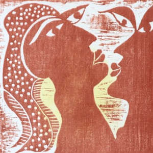 I am Pregnant by Danièle Lamarche-Sarvia neo figurativism, figurative expressionism  painter