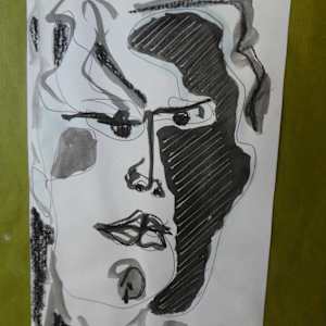 My Rugby Players by Daniele Lamarche-Sarvia  Image: Quick sketches for ultimately a fabric motif