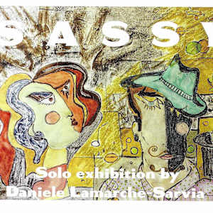 The Jazz Singer and The Magician by Danièle Lamarche-Sarvia neo figurativism, figurative expressionism  painter