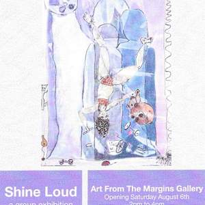 Childhood by Danièle Lamarche-Sarvia neo figurativism, figurative expressionism  painter  Image: Fortitude Valley Art From The Margins gallery Shine Loud  exhibition