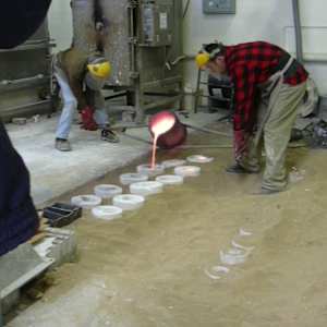 The Graduation by Danièle Lamarche-Sarvia neo figurativism, figurative expressionism  painter  Image: la fonderie in Canberra instants magiques de voir se liquéfier le metal