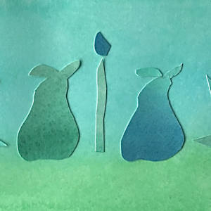 Pears, despair, repear by Danièle Lamarche-Sarvia neo figurativism, figurative expressionism  painter