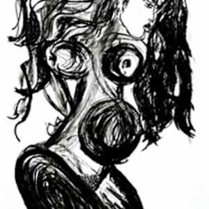 I am Pregnant by Danièle Lamarche-Sarvia neo figurativism, figurative expressionism  painter, Image 1.