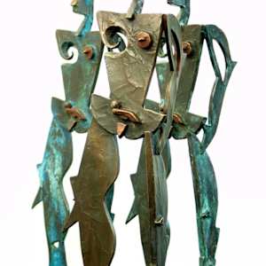 I Don't Care by Danièle Lamarche-Sarvia neo figurativism, figurative expressionism  painter  Image: my army of women in fact there is only one