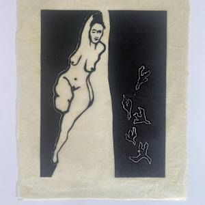 Untitled woodblock series 1960s by Kjeld Kaplan