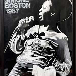 Nina Simone Boston 1967 by Ebo the Ghost Artist