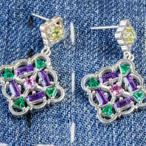 Quilt Earrings by Stefano Lonzano 