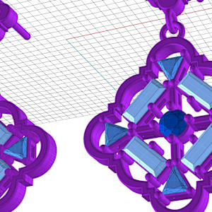 Quilt Earrings by Stefano Lonzano 