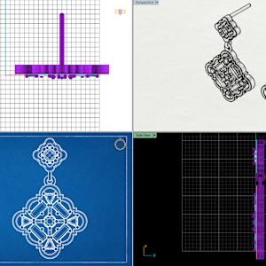 Quilt Earrings by Stefano Lonzano 