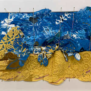 S/T -  de la serie Tejer con Pintura by Ingrid Lauw Peña