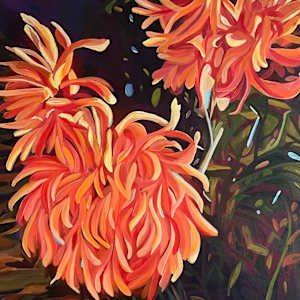 Dancing Dahlias 2 by Pam Wardner