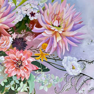 My flower tableau by Pam Wardner