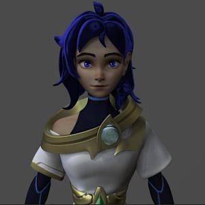 3D Anime character Star Traveler by Zhaoqi Wang  Image: 3