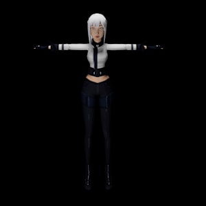 3D Anime Character AK-12 by Zhaoqi Wang 