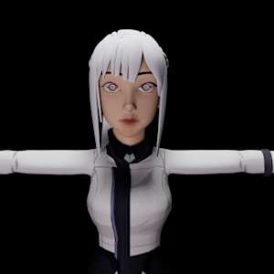3D Anime Character AK-12 by Zhaoqi Wang 