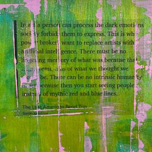 Art's Alchemy by Michelle Victoria  Image: Art's Alchemy - close up of text