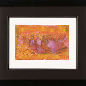 Purple Lotus - Blk Frame by Michelle Victoria