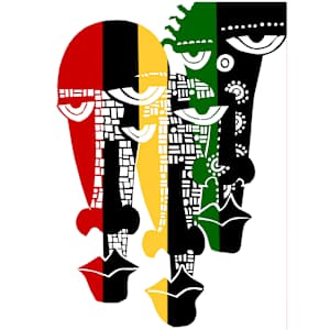 Ghanaian Mask by Karen Y. Buster