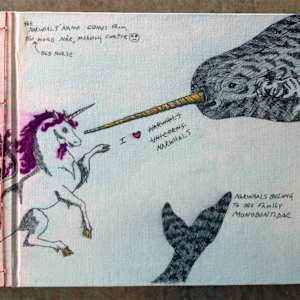 Journal Trio by Kristin Ziegler  Image: Narwhal front