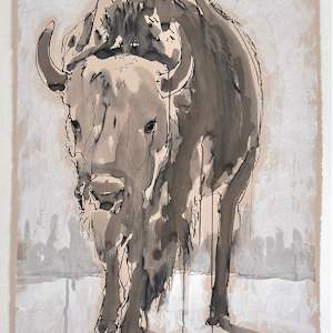 Yellowstone Buffalo. by Lynette K Henderson