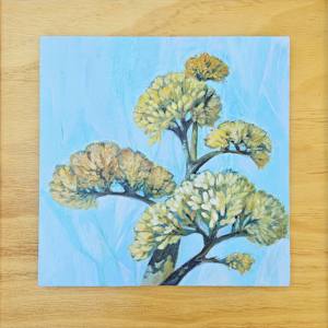Century II by Karin Lawler  Image: Optional - Mounted on 16 x 16 wood panel frame (additional cost).