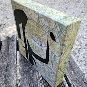 Definitely...Maybe? by Karin Lawler  Image: collage wrapped edges