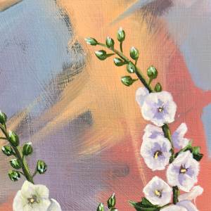 Dawn Hollyhocks by Sam Hauser, Image 2.