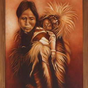 Eskimo Mother & Child in Furs by Jo Willis, Image 1.