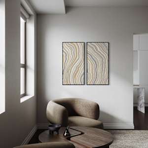 Strata 8745 Diptych by Cindy Lesperance, Image 2.