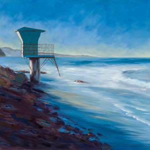 Daybreak, Tower 1, 36" x 60", Fine Art Canvas Print by Barbara Davies, Image 1.