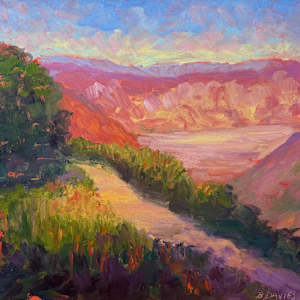 Purple Mountains (framed) by Barbara Davies, Image 1.