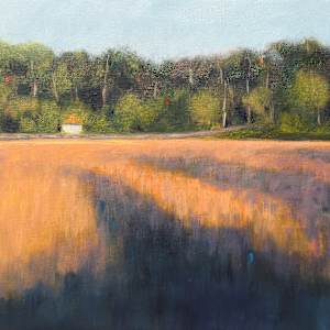 Boat House (framed) by Barbara Davies
