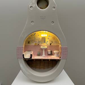 Toilet (Shared Spaces) PRINT by Joanne Steinhardt  Image: Sculpture - front view