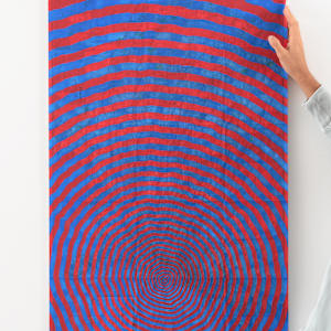 'Red / Blue' from the Chesapeake Bay Impact Crater series by Meg Roberts Arsenovic