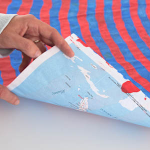 'Red / Blue' from the Chesapeake Bay Impact Crater series by Meg Roberts Arsenovic 