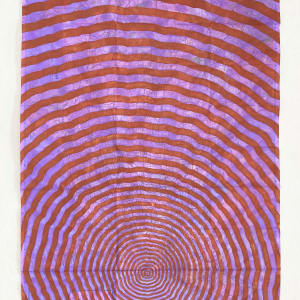 Chesapeake Bay Impact Crater, Chestnut/Petunia Purple by Meg Arsenovic