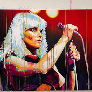 Debbie Harry – Blondie in Red by Artist Allan Buch 