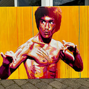 Bruce Lee - Be like water by Artist Allan Buch  Image: Bruce Lee - Be like water