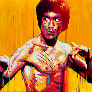 Bruce Lee - Be like water by Artist Allan Buch