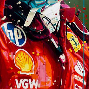 Charles Leclerc "Prince of Monaco" by Artist Allan Buch  Image: Charles Leclerc "Prince of Monaco"