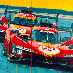 Ferrari 499P – Legends of Le Mans by Artist Allan Buch, Image 3.