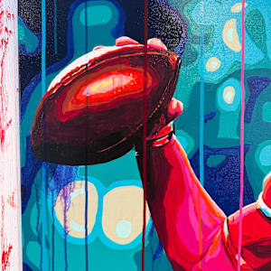 Patrick Mahomes - The Moment of Greatness by Artist Allan Buch 
