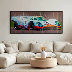 Porsche 917 GULF – Le Mans 1971 by Artist Allan Buch 
