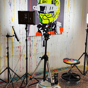 Lando – passion, ambition, and performance by Artist Allan Buch  Image: Lando Norris - McLaren F1 Work in progress 