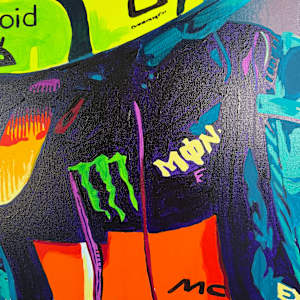 Lando – passion, ambition, and performance by Artist Allan Buch  Image: Lando Norris - McLaren F1 Details