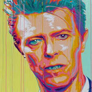 David Bowie - The Thin White Duke in Light by Artist Allan Buch