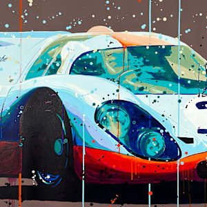 Porsche 917 GULF – Le Mans 1971 by Artist Allan Buch 