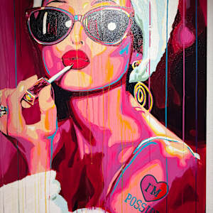 Better late than ugly! by Artist Allan Buch  Image: Audrey Hepburn - Better late than ugly!