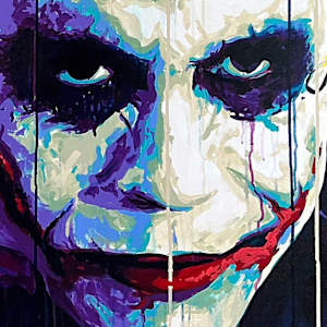 Joker - Why So Serious? (Donated to Charity) by Artist Allan Buch  Image: Joker - Why So Serious?